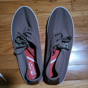 Lacoste taupe sneakers